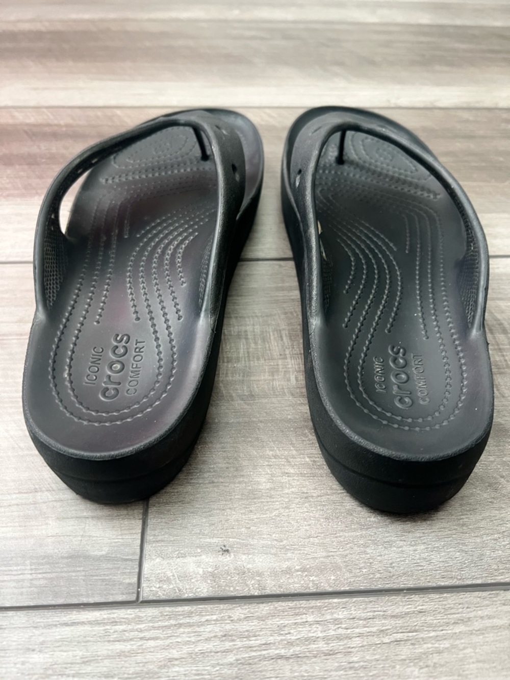 CROCS Black Platform Sandal- 8 - Picture 4 of 13